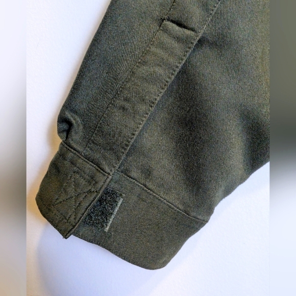 Vintage White Stag Woman Army Green Shacket Size 18W - Picture 7 of 9